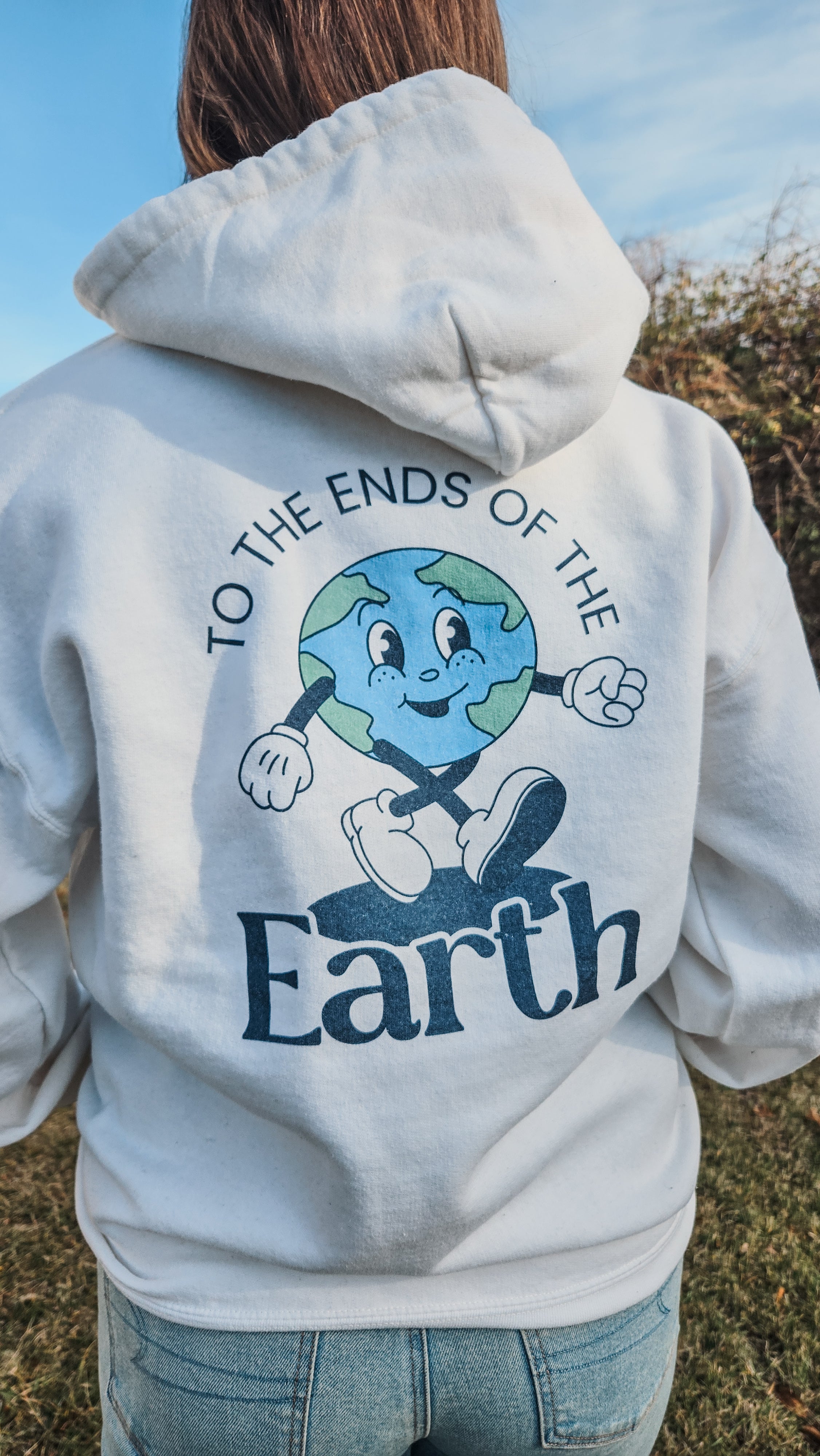 To The Ends Of The Earth | White Hoodie