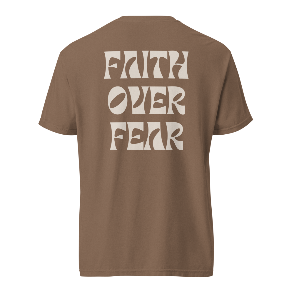 "Faith Over Fear" | Espresso Tee