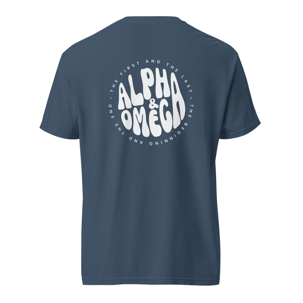 "Alpha & Omega" | Midnight Blue Tee