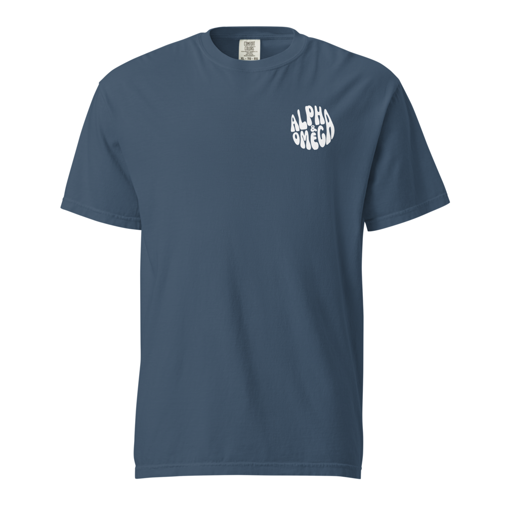 "Alpha & Omega" | Midnight Blue Tee