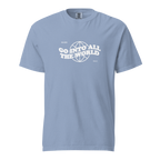 "Go Into The World" | Washed Denim Tee