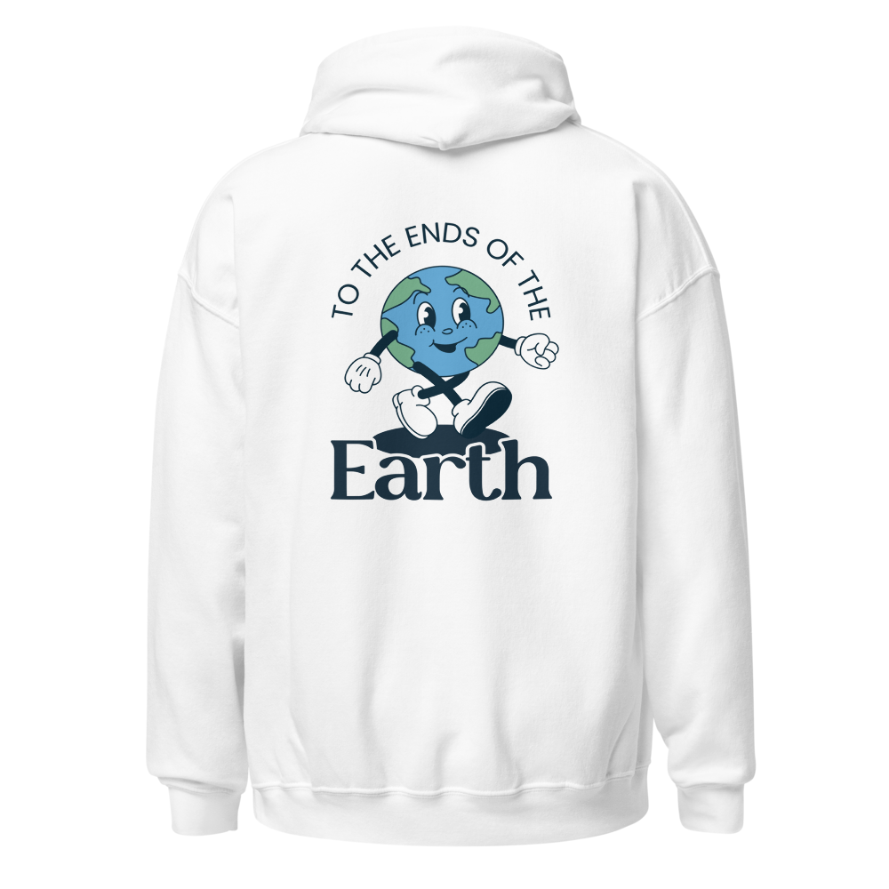 "To The Ends Of The Earth" | White Hoodie